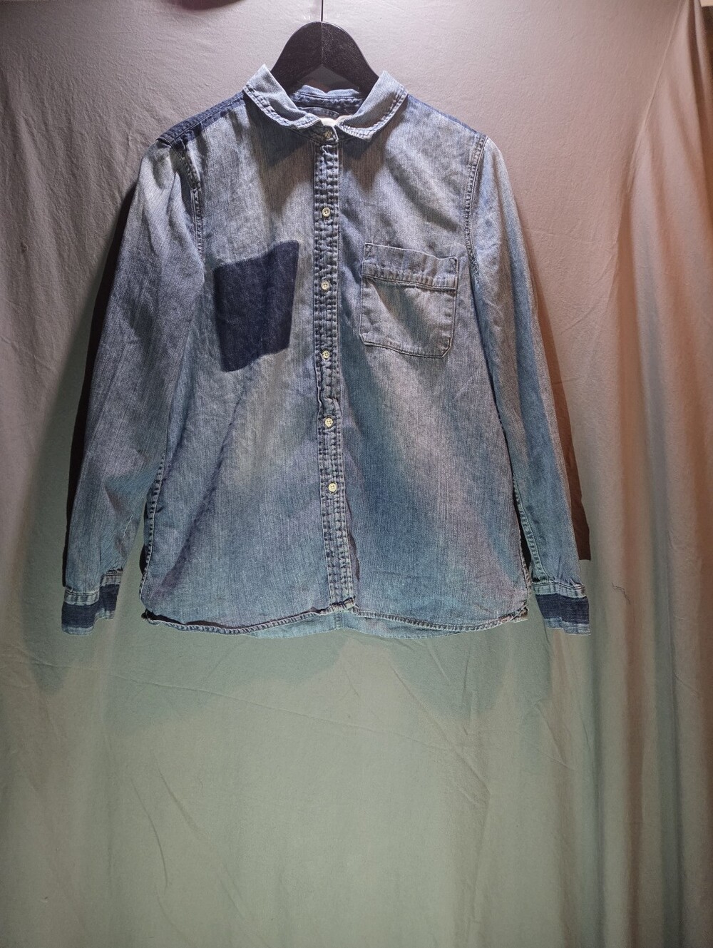 Casual Light Blue Denim Shirt